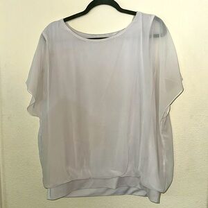 White XL flowy top